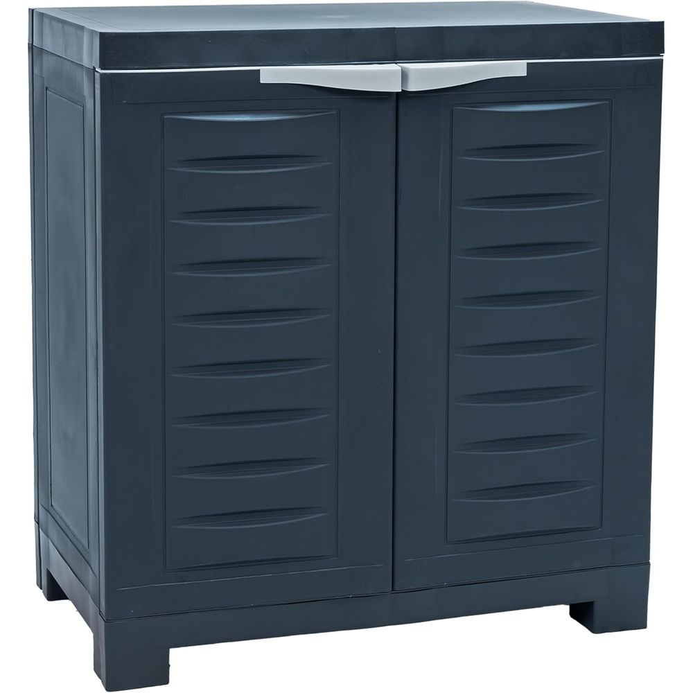 Office Storage Cabinet - ตู้เก็บของเรซิ่น 25.5 ฟุต - ชั้นวางปรับระดับได้ สำหรับเก็บของอเนกประสงค์