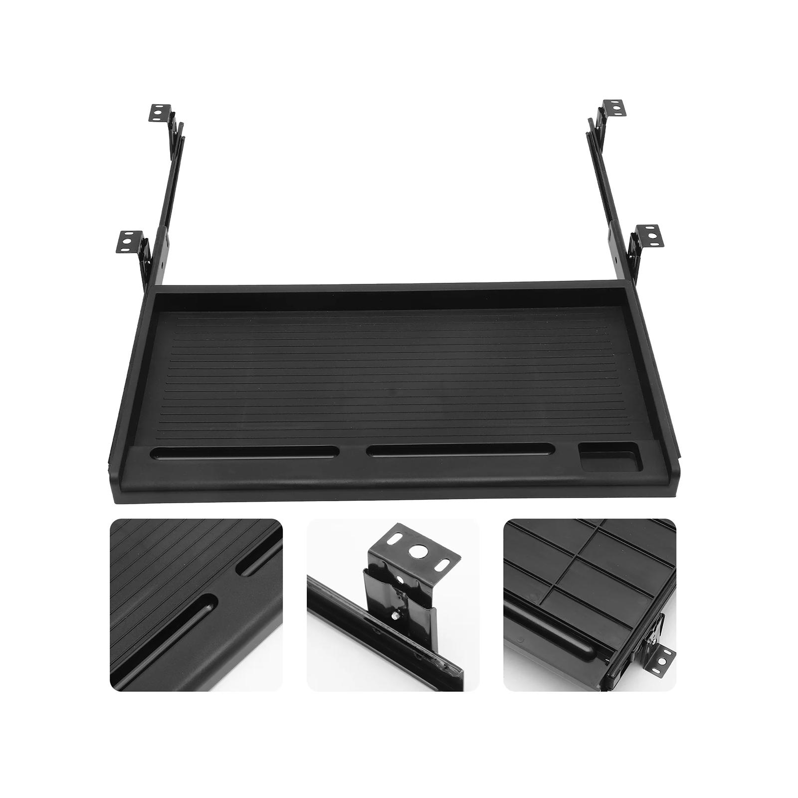 Keyboard Drawer Under - ถาดวางคีย์บอร์ดแบบเลื่อนได้ แข็งแรงทนทาน สำหรับโต๊ะปรับระดับได้ พร้อมที่เก็บของ