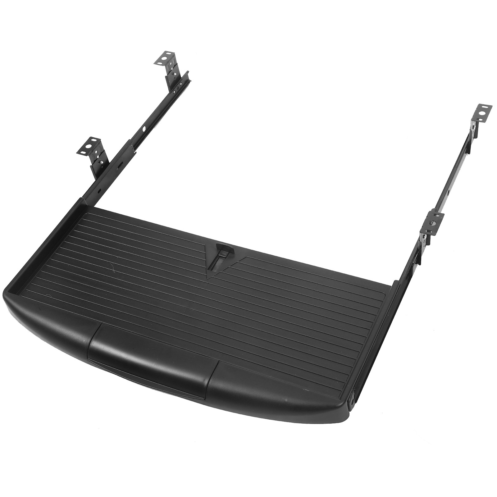 Keyboard Drawer Under - ถาดวางคีย์บอร์ดแบบสองชั้น ใต้โต๊ะ แบบเลื่อนออกได้เต็มที่ รางเลื่อนปรับได้ รางนำทางคีย์บอร์ด ถาดเก็บของสำนักงาน