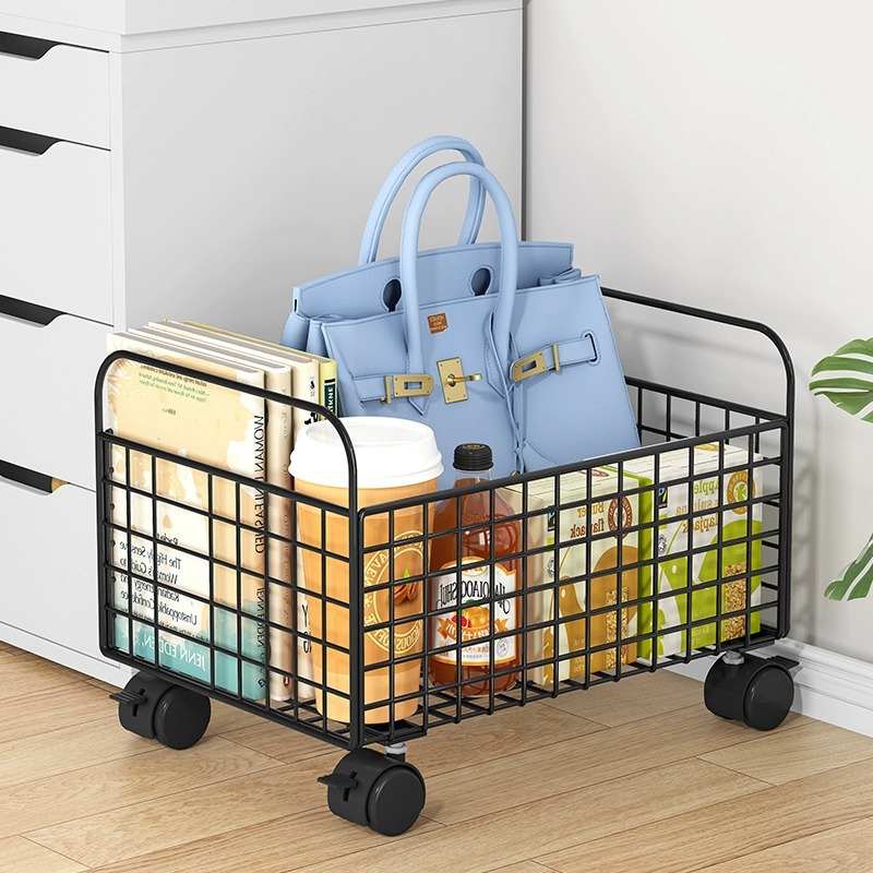 Office Storage Cabinet - ชั้นวางหนังสือเคลื่อนที่ ชั้นเก็บของใต้โต๊ะ รถเข็นขนาดเล็ก ชั้นเก็บกระเป๋าเป้ ชั้นเก็บของแบบมีล้อ สำหรับนักเรียน