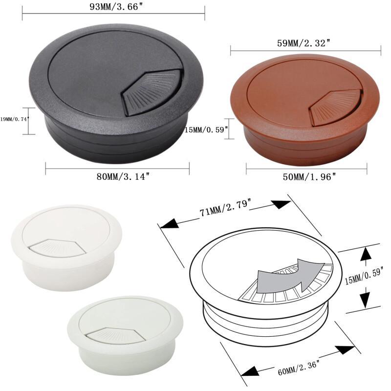 ฝาครอบรูสายเคเบิล 1 ชิ้น ตัวร้ - Office Furniture Equipment บทวิจารณ์และราคา