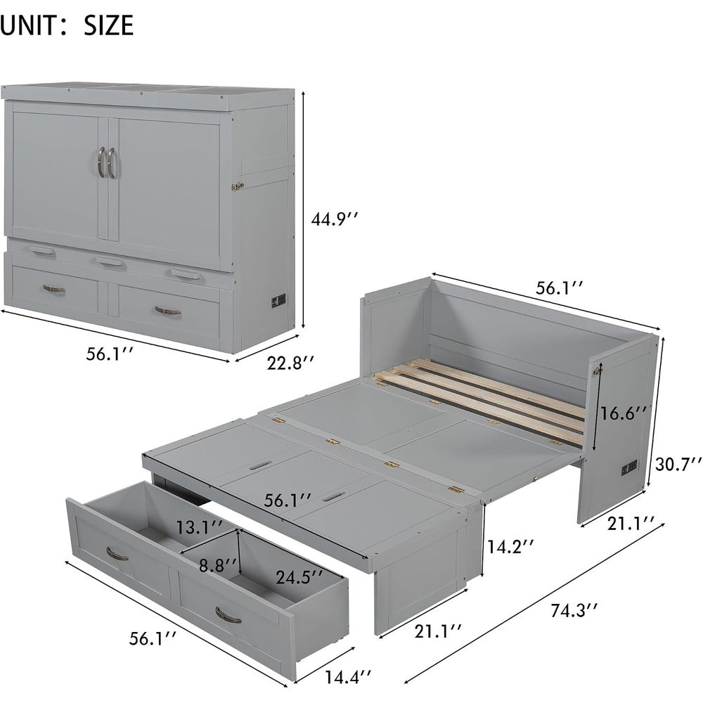 เตียงพับติดผนังขนาดใหญ่ พร้อมต - Office Storage Cabinet บทวิจารณ์และราคา