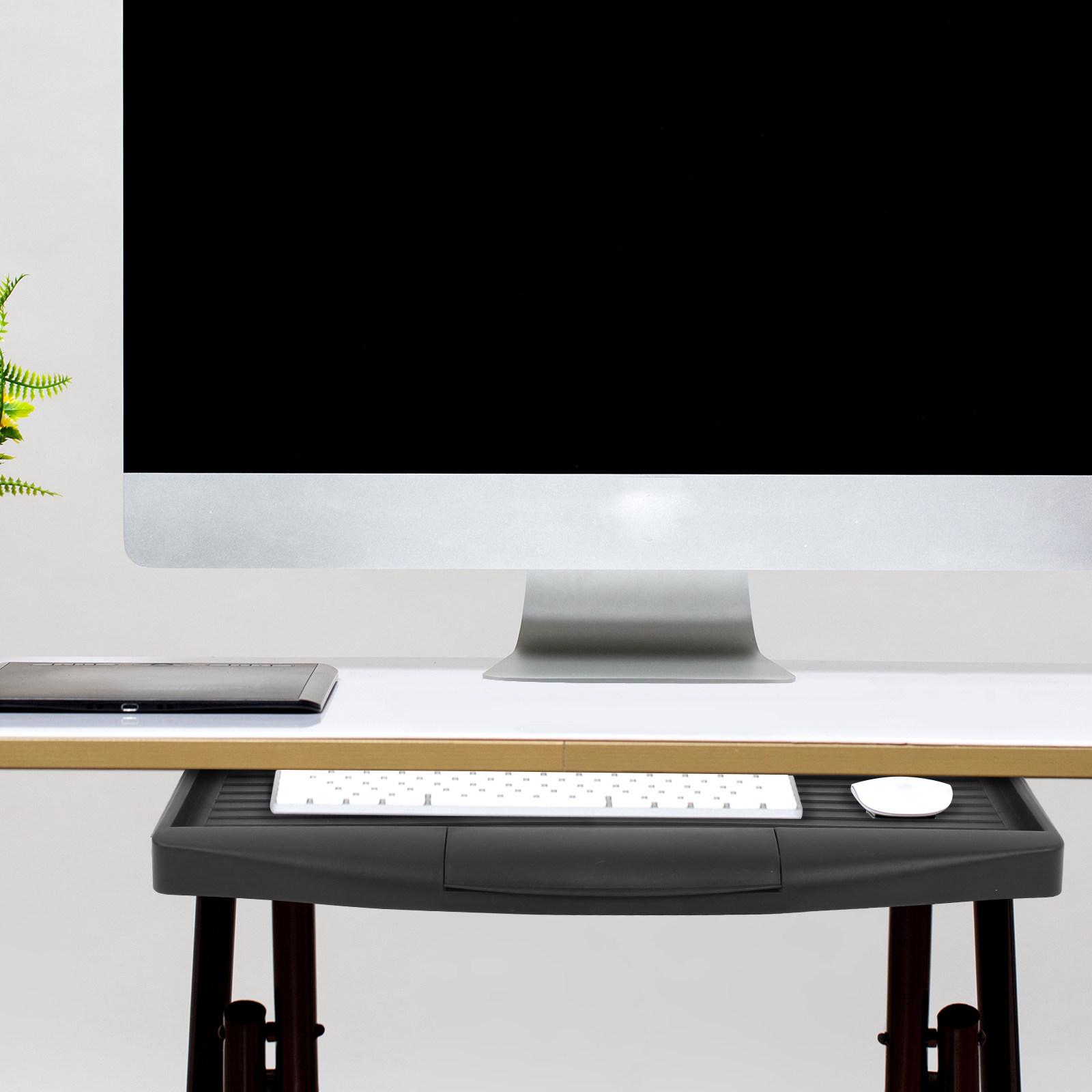 ถาดวางคีย์บอร์ดสำนักงาน อลูมิเ - Keyboard Drawer Under บทวิจารณ์และราคา