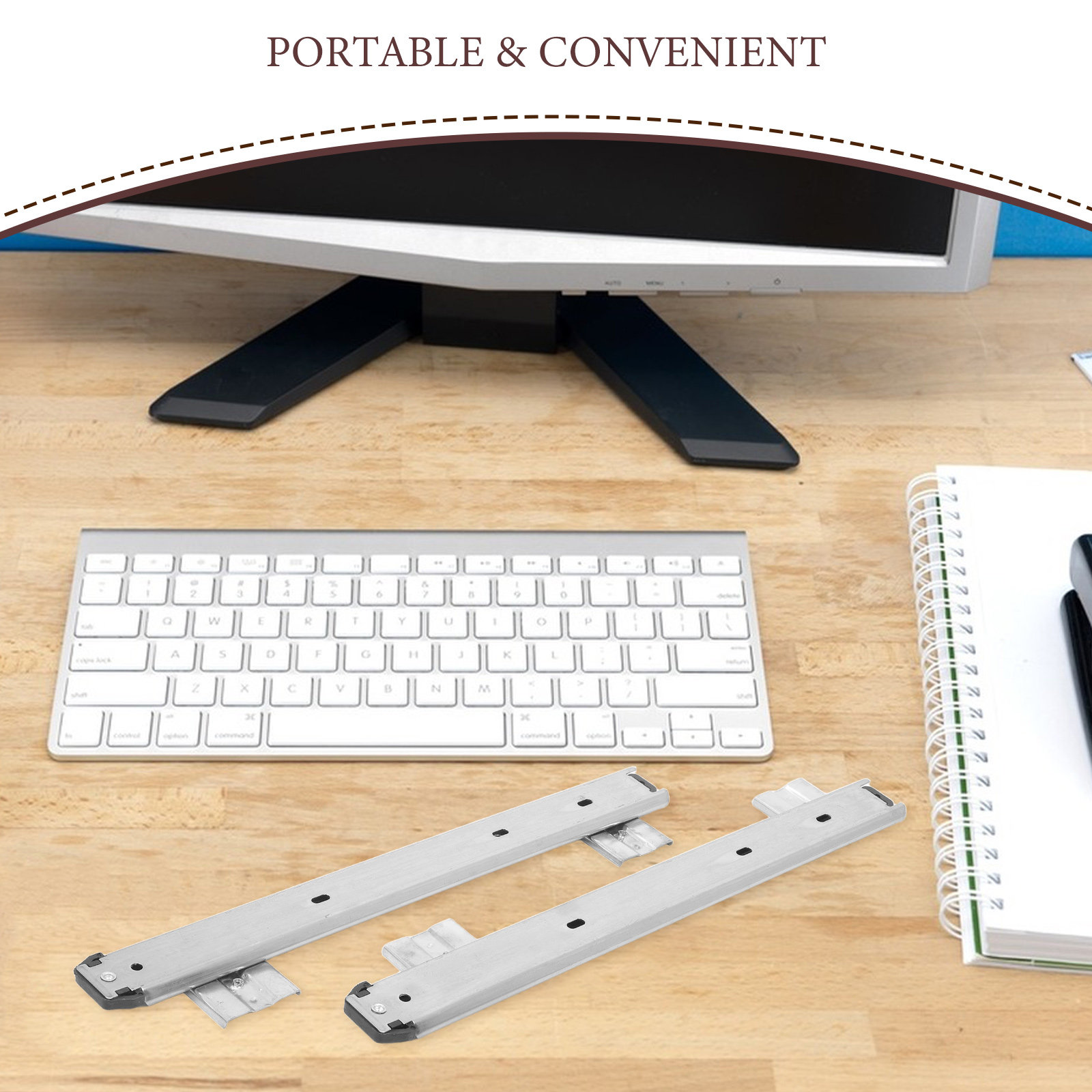 รางเลื่อนลิ้นชักคีย์บอร์ดแบบลู - Keyboard Drawer Under บทวิจารณ์และราคา