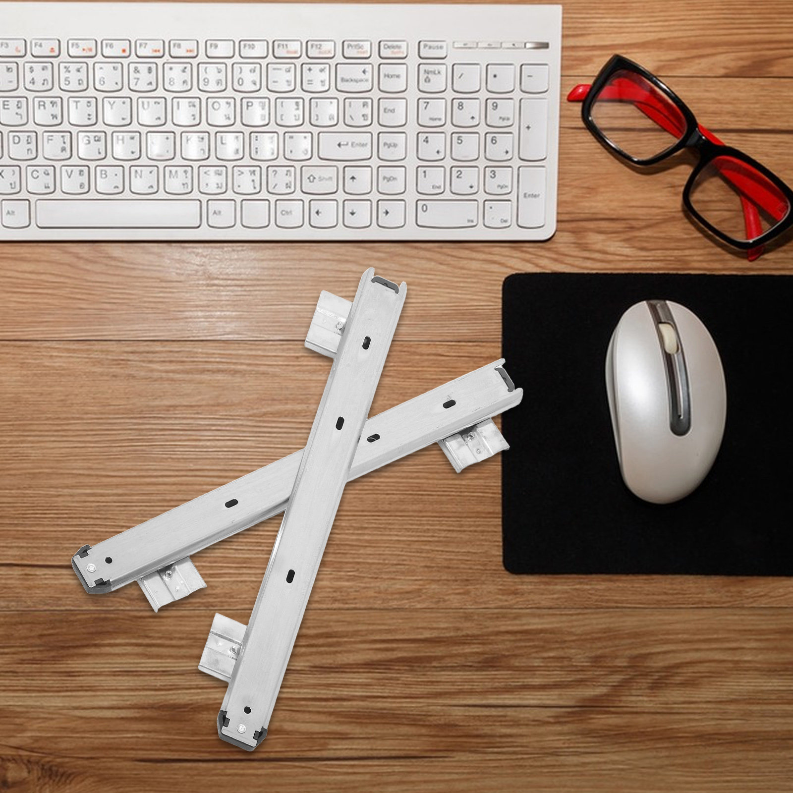 รางเลื่อนลิ้นชักคีย์บอร์ดแบบลู - Keyboard Drawer Under บทวิจารณ์และราคา