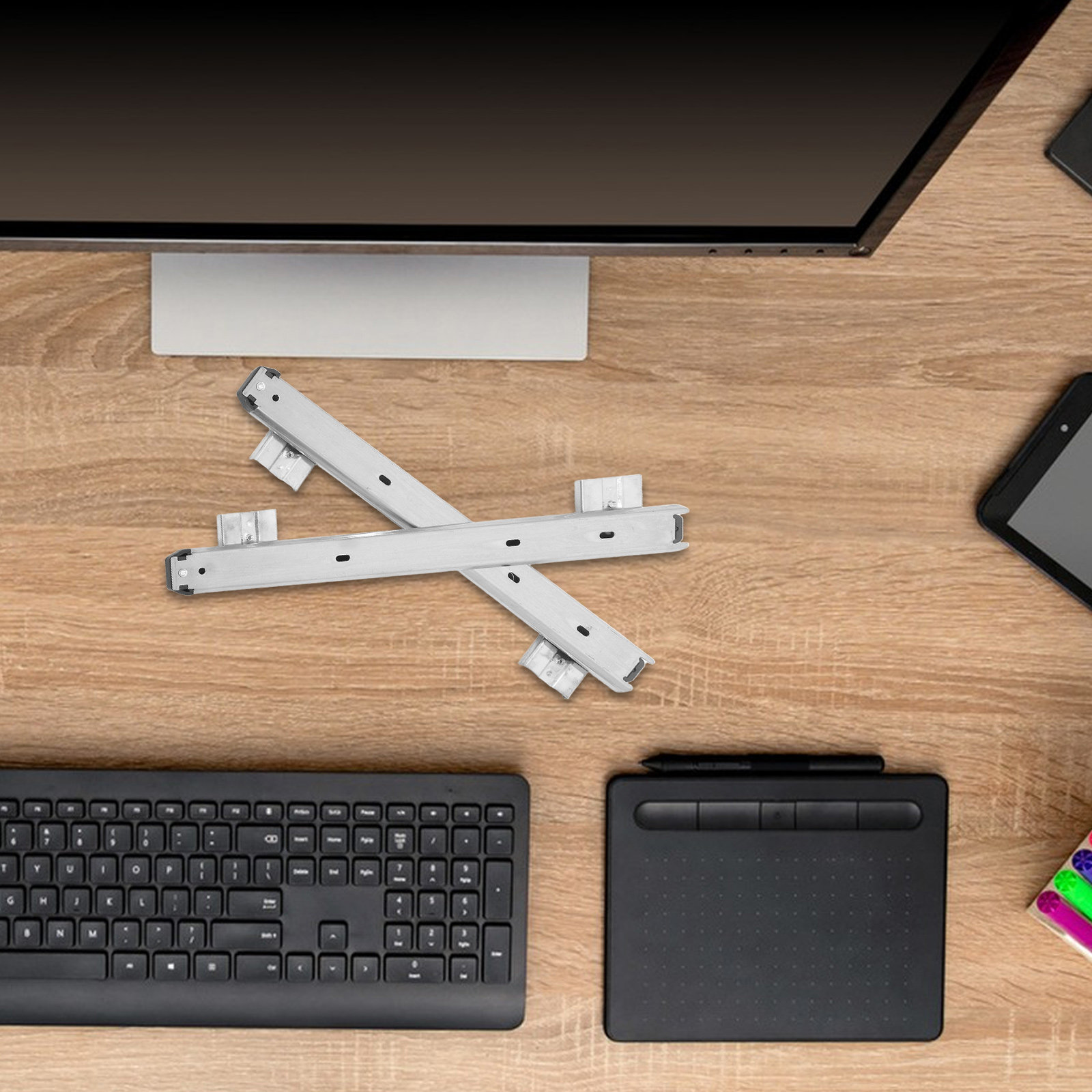 รางเลื่อนลิ้นชักคีย์บอร์ดแบบลู - Keyboard Drawer Under บทวิจารณ์และราคา