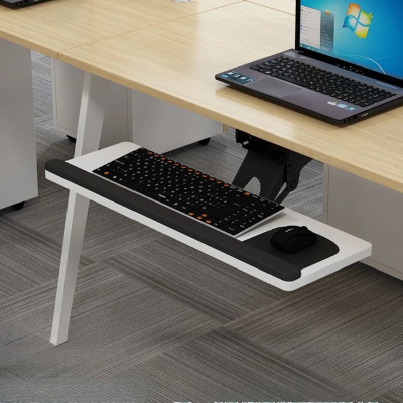 ถาดวางคีย์บอร์ดใต้โต๊ะพร้อมแผ่ - Keyboard Drawer Under บทวิจารณ์และราคา