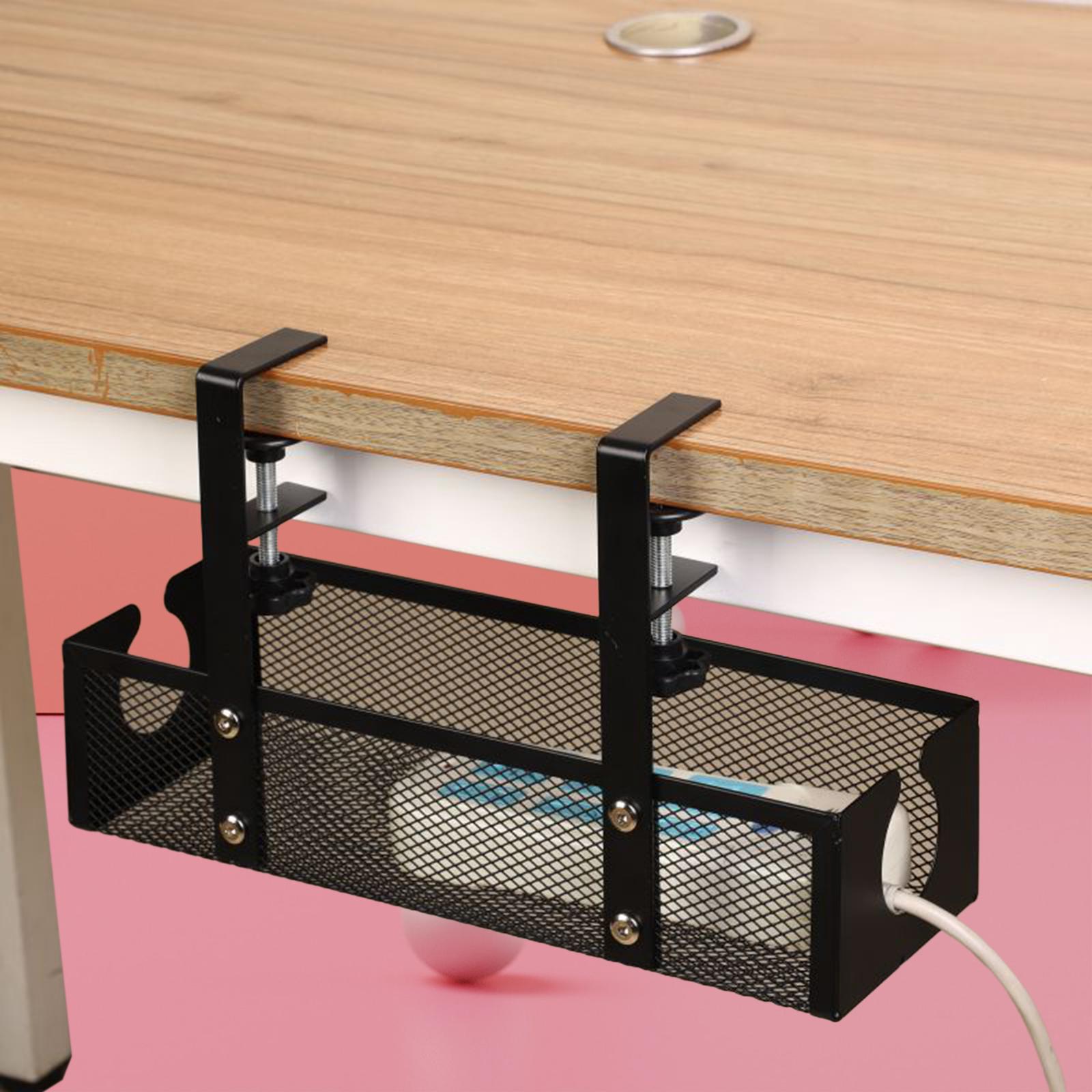 ลวดOrganizerโลหะภายใต้โต๊ะการจ - Cable Tray Under Desk บทวิจารณ์และราคา