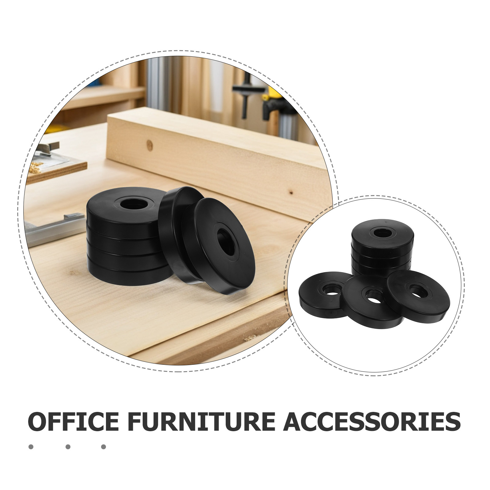 แผ่นรองล้อกันลื่นทรงกลม 12 ชิ้ - Office Furniture Equipment บทวิจารณ์และราคา