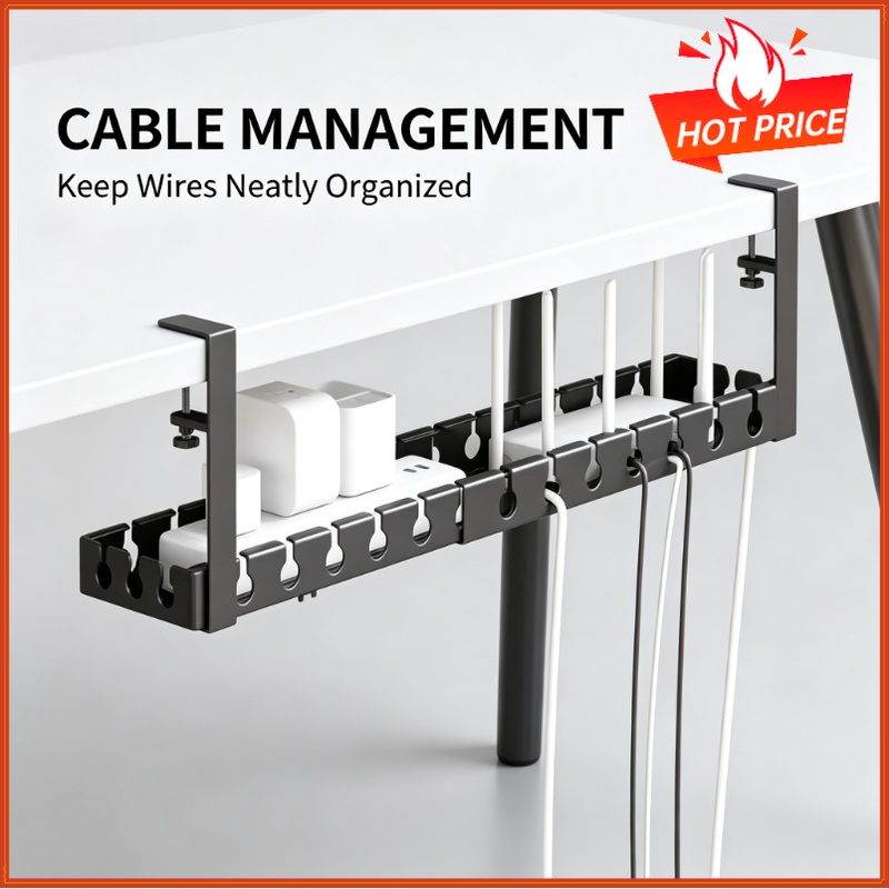 ชั้นวางของใต้โต๊ะแบบยืดหดได้ ถ - Cable Tray Under Desk บทวิจารณ์และราคา
