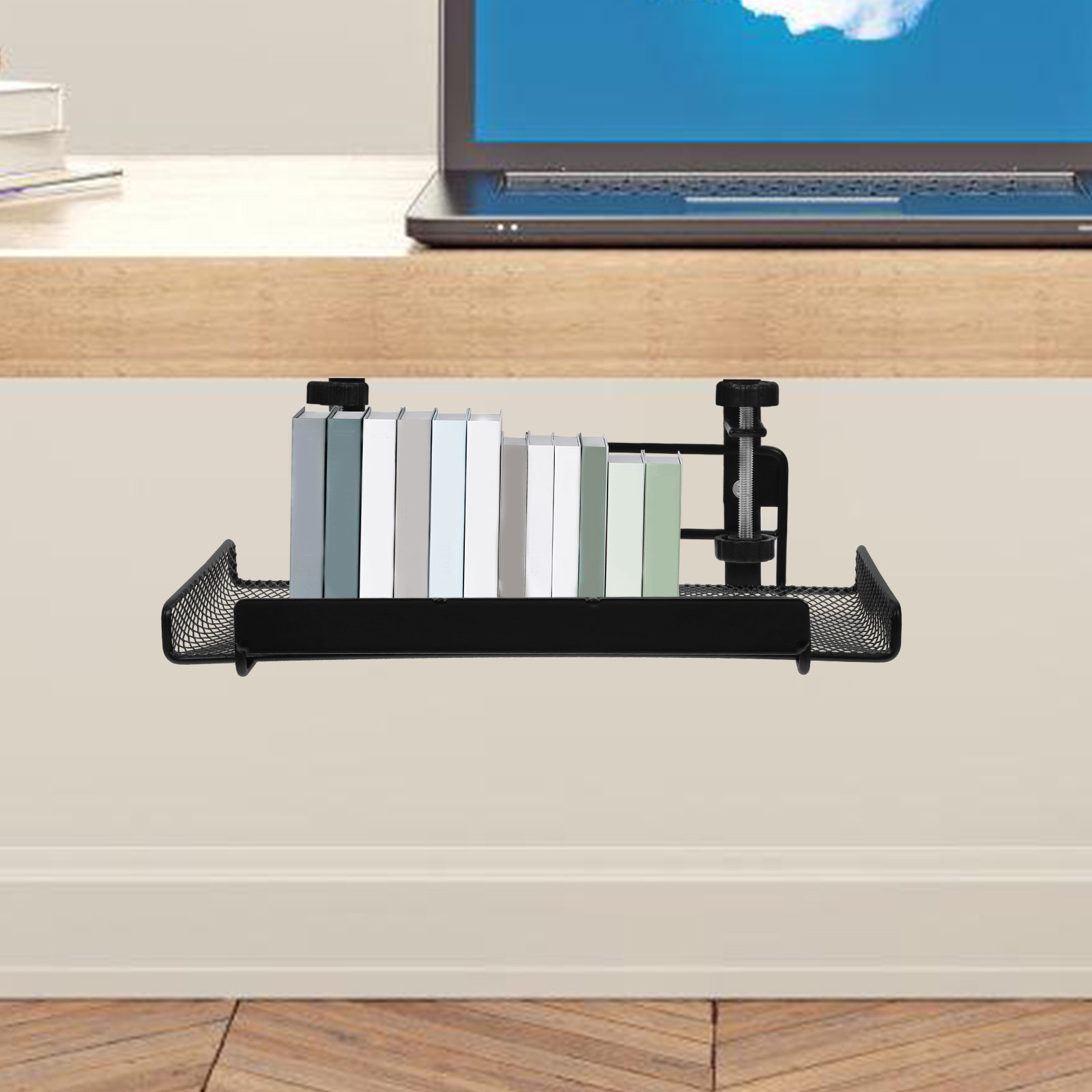 ถาดจัดระเบียบใต้โต๊ะพร้อมที่หน - Cable Tray Under Desk บทวิจารณ์และราคา