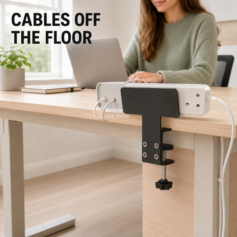ถาดจัดระเบียบสายไฟใต้โต๊ะ ที่ย - Cable Tray Under Desk บทวิจารณ์และราคา