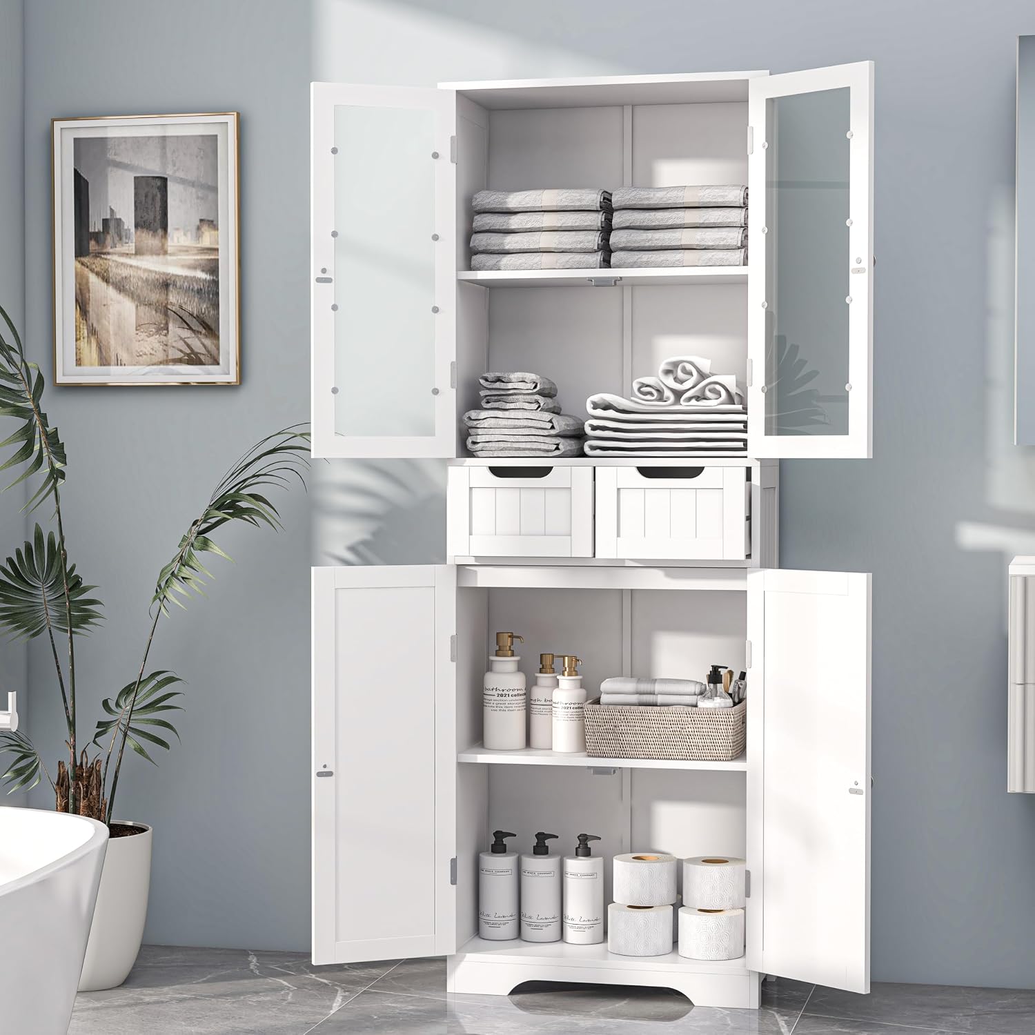 ตู้เก็บของในห้องน้ำทรงสูง ตู้ห - Office Storage Cabinet บทวิจารณ์และราคา